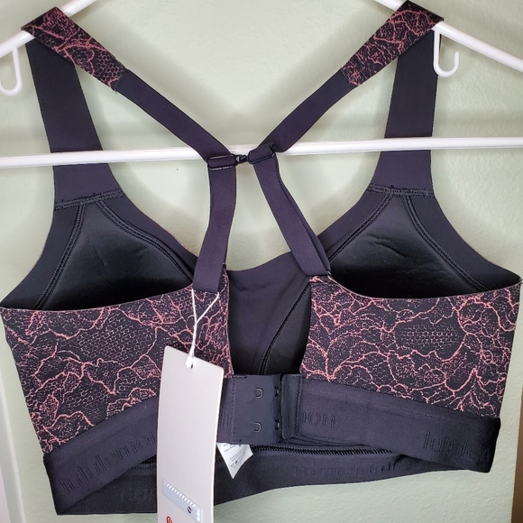 Nwt lululemon lacescape Spanish rose black fine form bra size 32 D - Picture 2 of 3